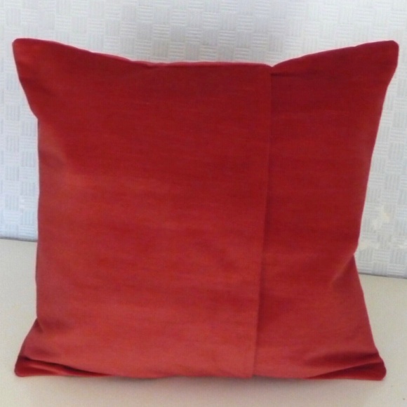 SCHUMACHER Red Velvet Pillow Cover - 21" - Picture 2 of 6